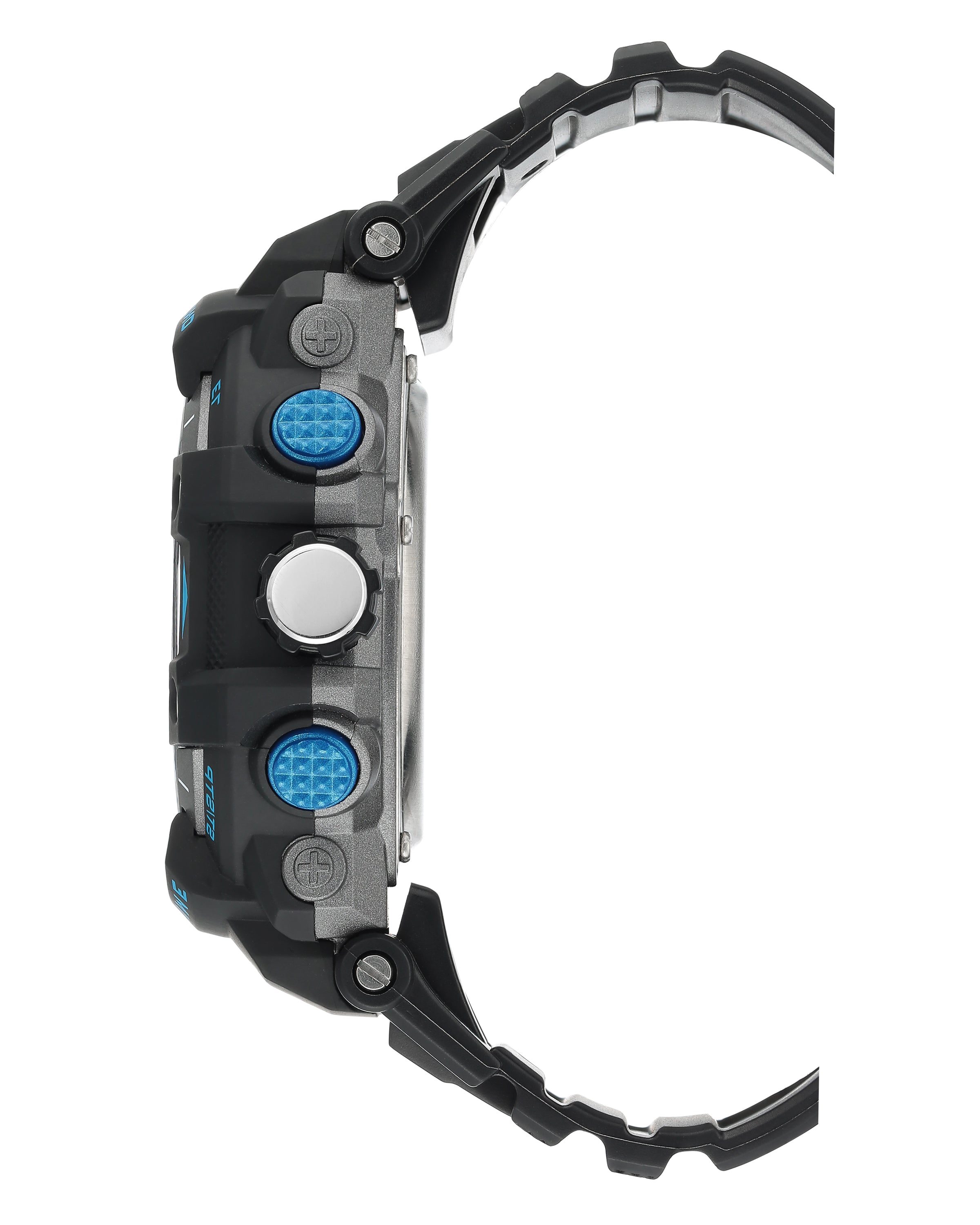 Armitron Dual 52mm sportsklokke blå/svart analog