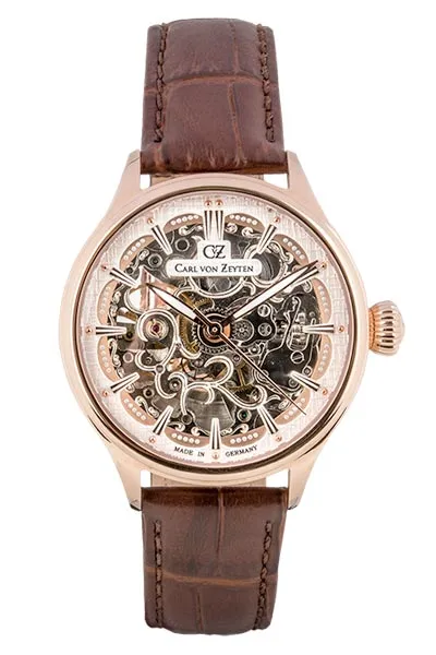 Carl von Zeyten Horbach CVZ0072RWHS armbåndsur hvit skjelett