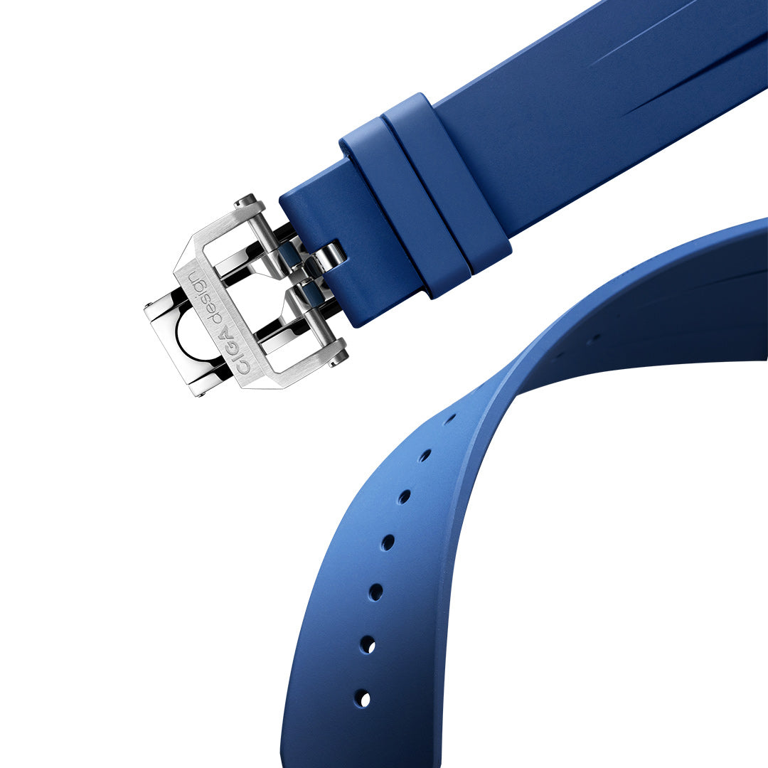 CIGA Design Blue Planet klokkerem 22 mm blå