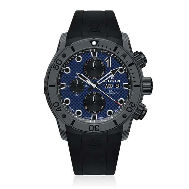 Edox CO-1 Carbon Chronograph Automatic klokke