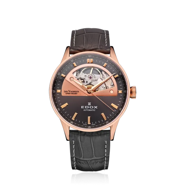 Edox Les Vauberts Open Heart Automatic klokke