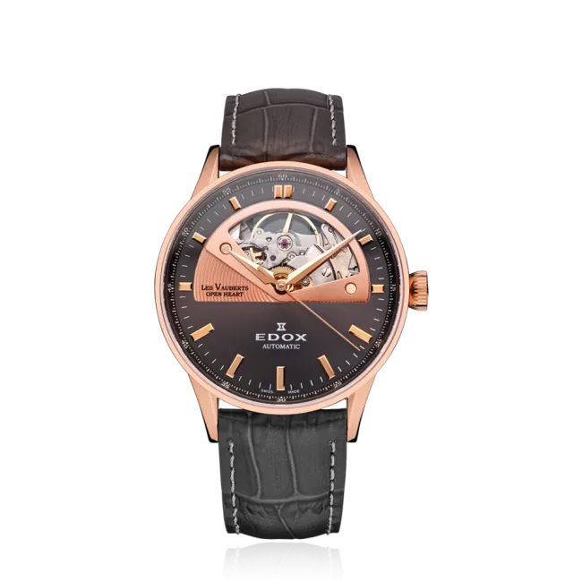 Edox Les Vauberts Open Heart Automatic klokke