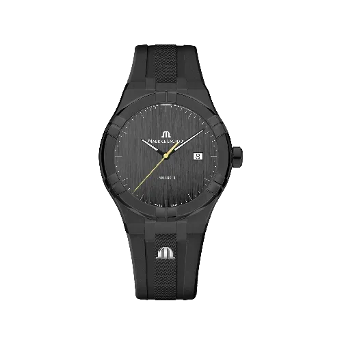 Label Noir Aikon Automatic 42MM klokke hvit PVD gummi gul