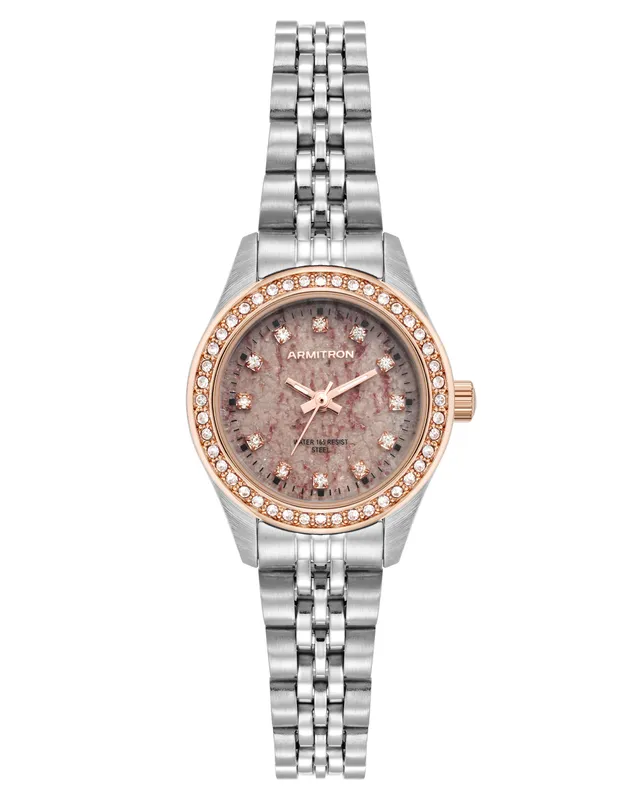 Armitron Minnie Stone Dial dameklokke 26mm roségull kvartsitt