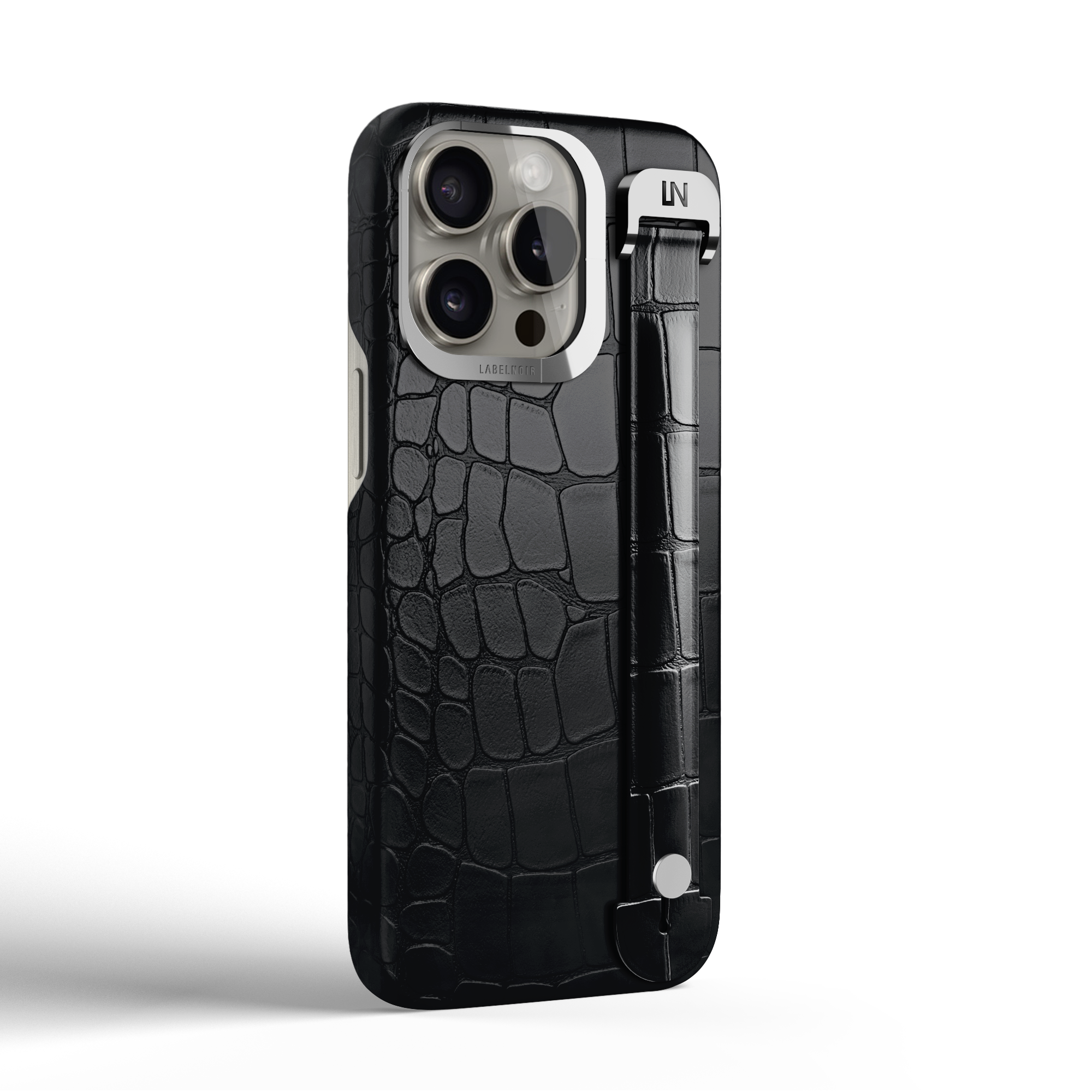 Label Noir Alligator iPhone 16 Pro deksel sort MagSafe