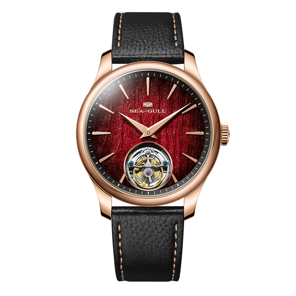 Sea-gull Year of the Horse 518.92.8850 tourbillonklokke rød