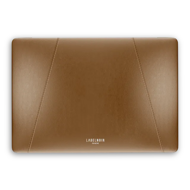 Label Noir Quilted MacBook Pro 13 deksel skinn svart