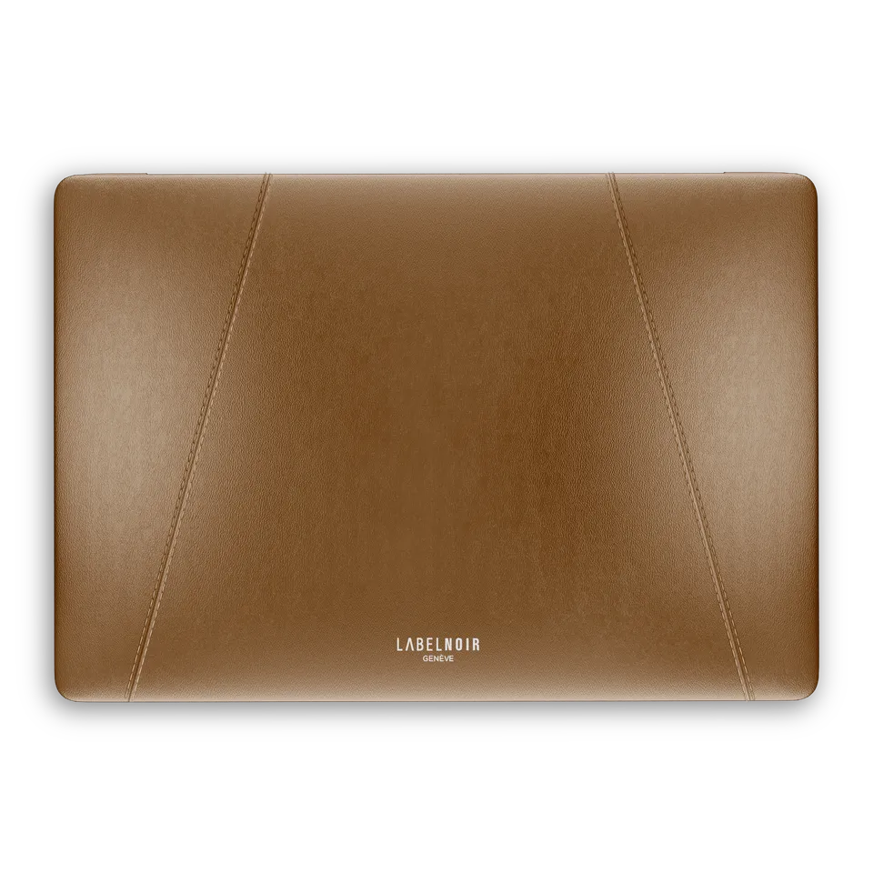 Label Noir Quilted MacBook Pro 13 deksel skinn svart