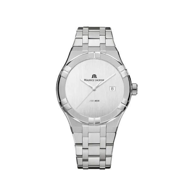 Label Noir Aikon Automatic 42MM herreklokke stål hvit sateng