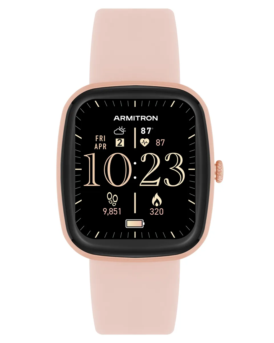 Armitron Lunar 45 mm smartklokke rosa silikon