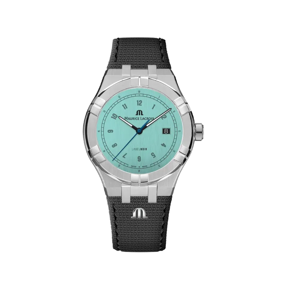 Label Noir Aikon Automatic 42MM klokke lyseblå tekstil