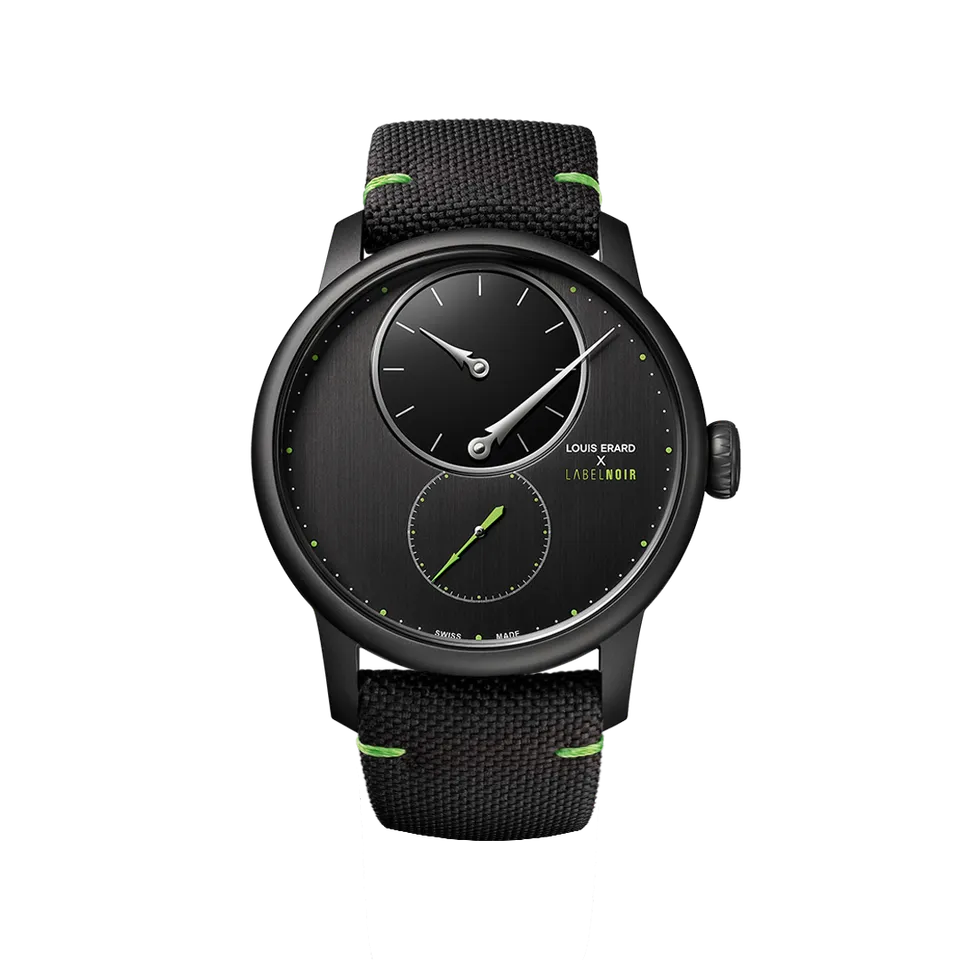 Label Noir Louis Erard Le Régulateur klokke limited edition