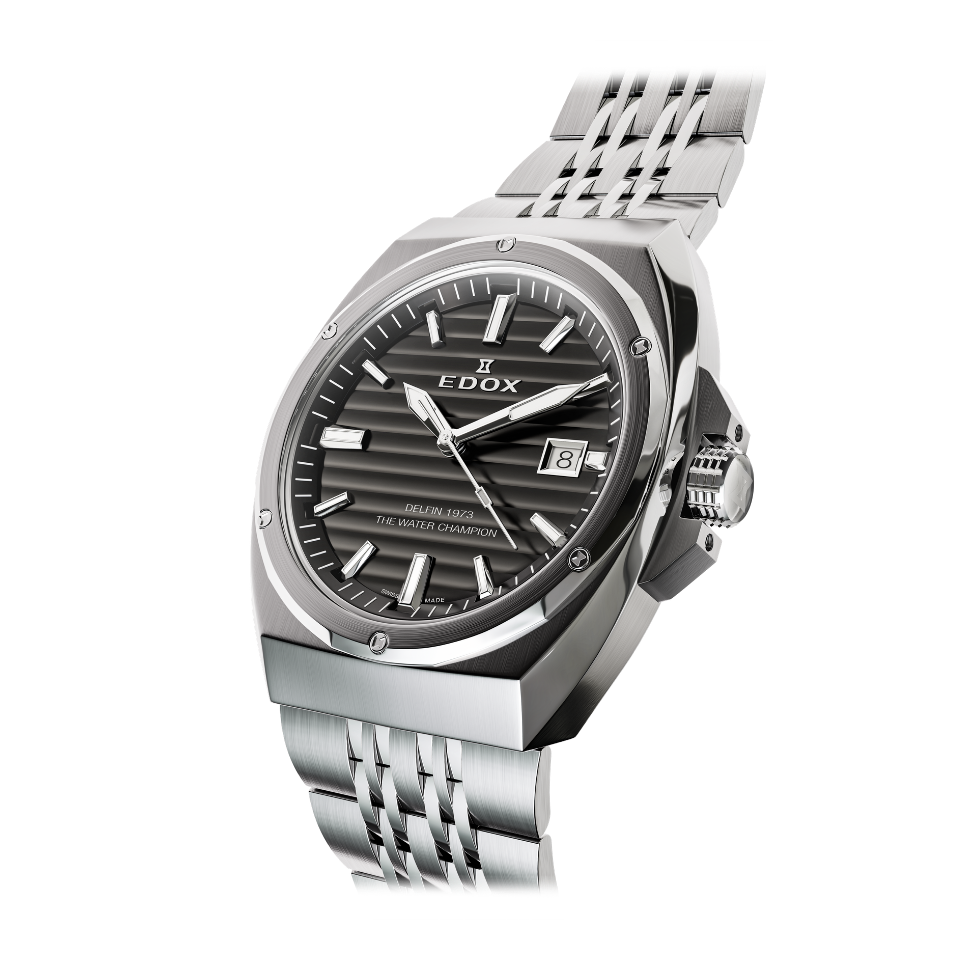 Edox 1973 Date herreklokke med dato