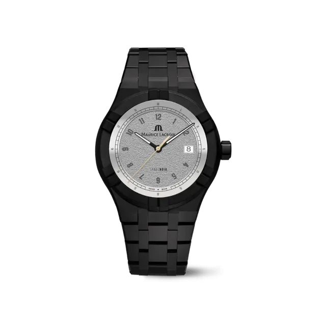 Label Noir Aikon Automatic 42MM klokke keramikk hvit skive
