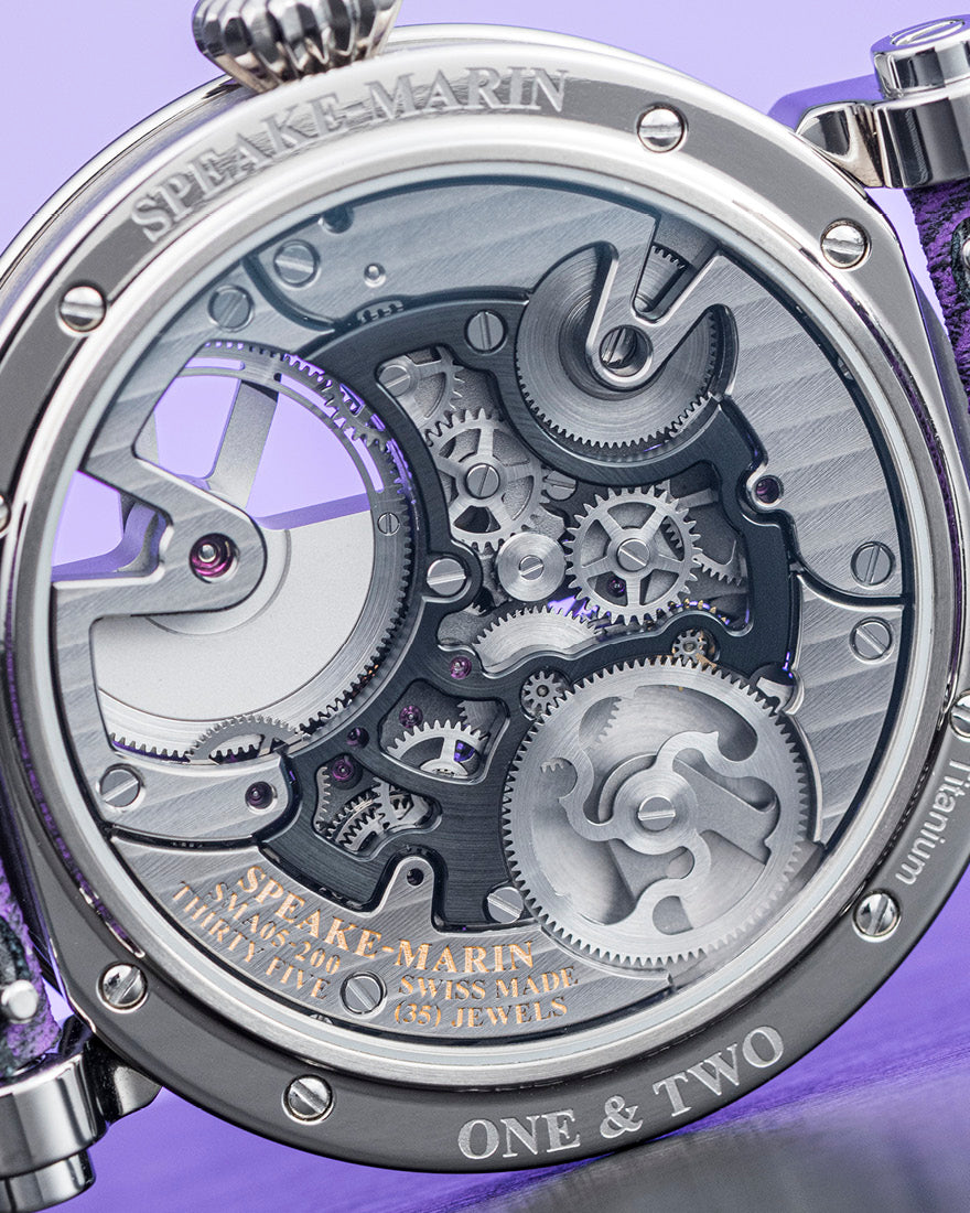 Speake-Marin Piccadilly Tourbillon klokke 42mm lilla