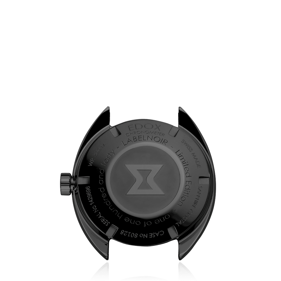 Edox Hydro-Sub Chronometer Label Noir herreklokke