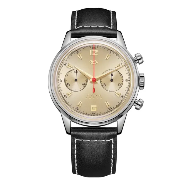 Sea-gull 1963 D304 kronograf herreklokke champagne 40mm
