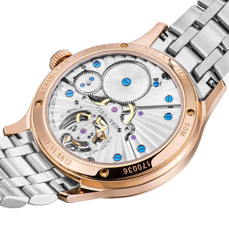 Sea-gull Artisan Heritage 517.11.8812 tourbillon hvit 42mm