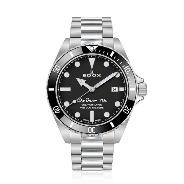 Edox SkyDiver 70s Date Automatic klokke automatisk