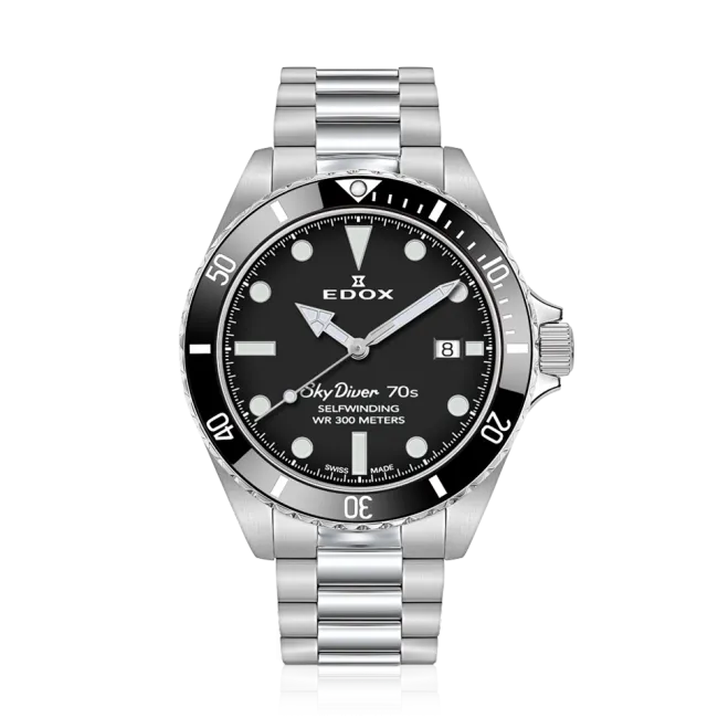Edox SkyDiver 70s Date Automatic klokke automatisk