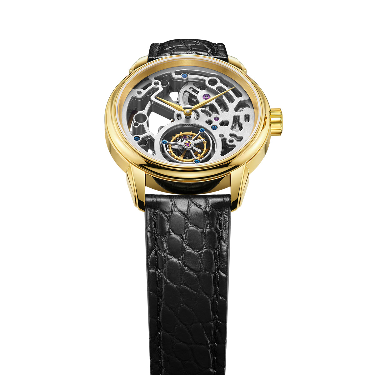 Sea-gull Artisan Heritage 518.98.6200K skjelett herreur gul