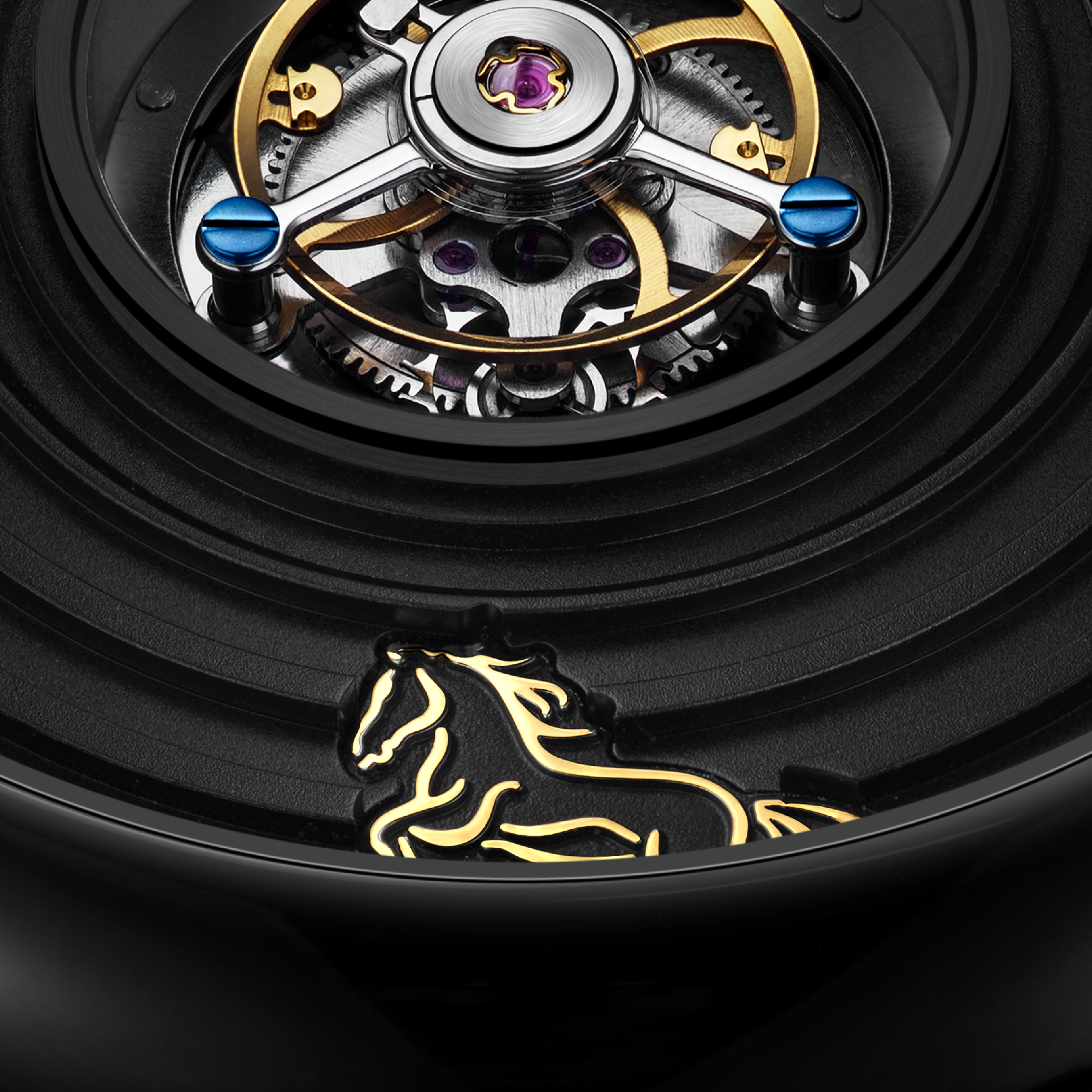 CIGA Design Zodiac Horse tourbillon klokke titan