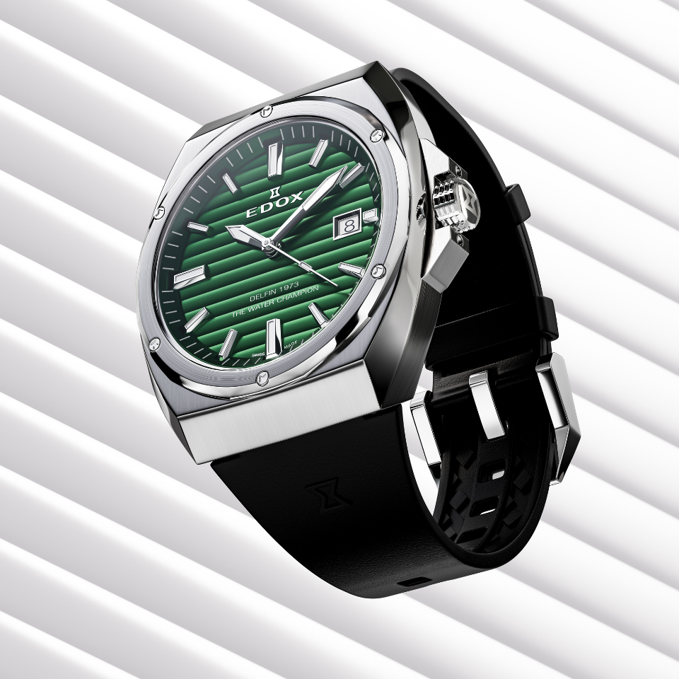 Edox 1973 Date herreklokke med dato
