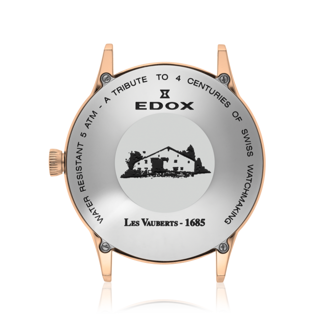 Edox Les Vauberts Open Heart Automatic dressklokke elegant