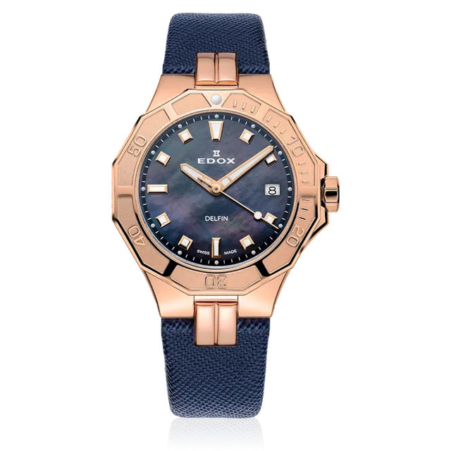 Edox Diver Date Lady dameklokke med dato