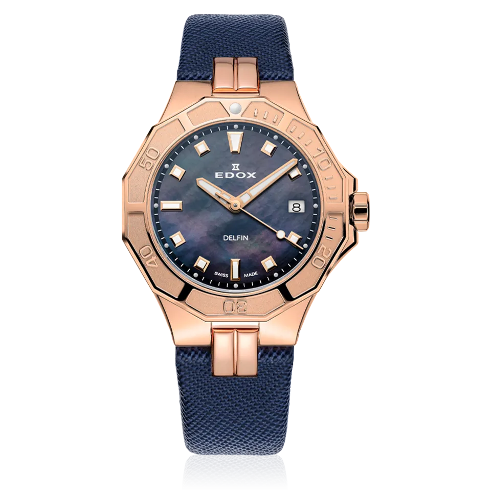 Edox Diver Date Lady dameklokke med dato