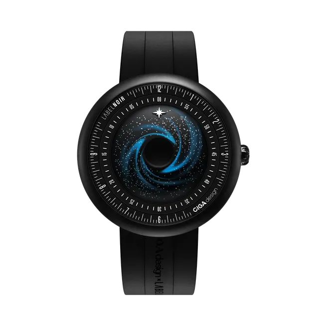 CIGA Design Blue Planet Black Star automatisk titan
