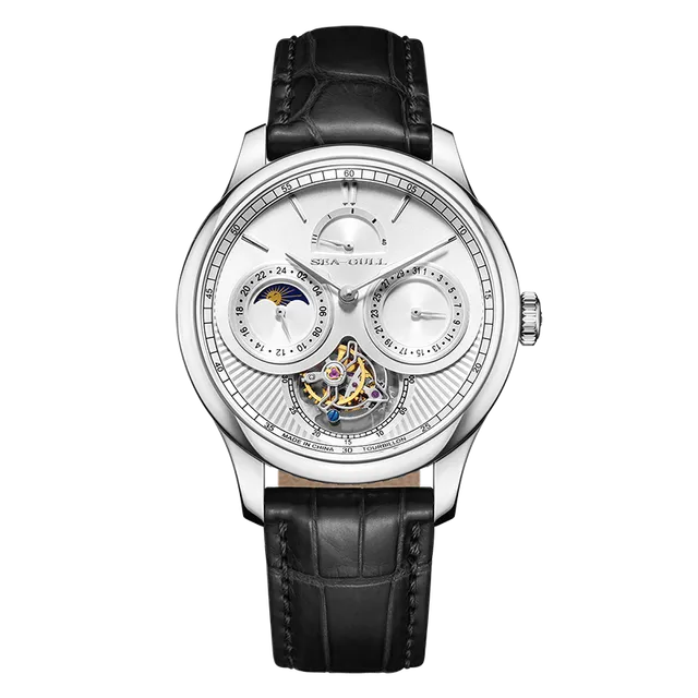 Sea-gull Artisan Heritage 818.12.8830 klokke hvit