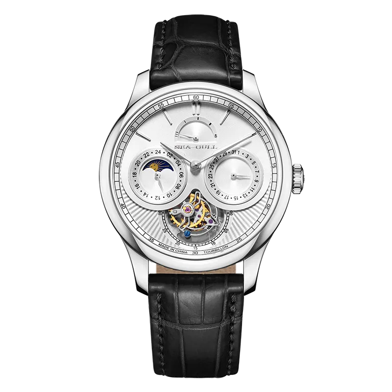 Sea-gull Artisan Heritage 818.12.8830 klokke hvit