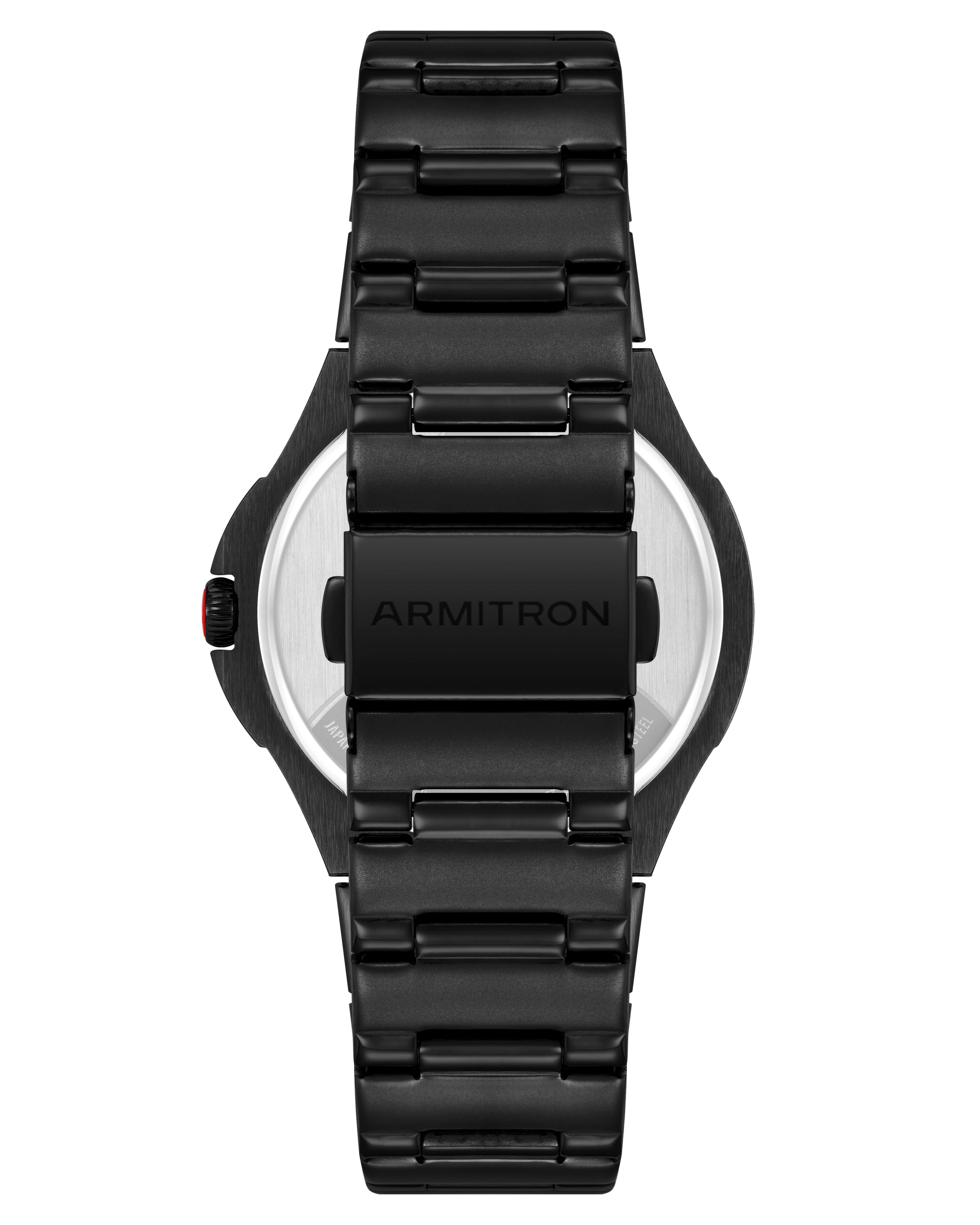 Armitron Parker 38mm herreklokke svart rustfritt stål