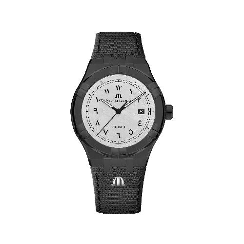 Label Noir Aikon Automatic 42mm klokke svart PVD laser
