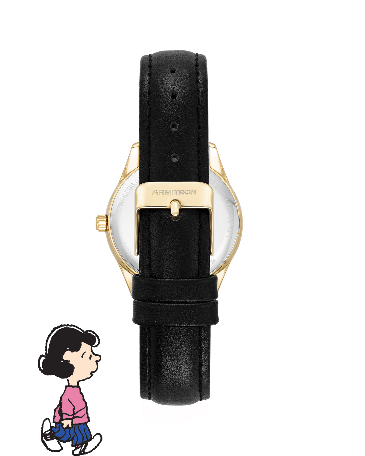 Armitron Peanuts Lineup herreklokke 36 mm sort/gull