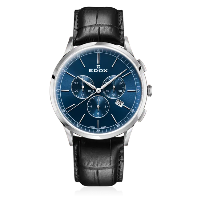 Edox Les Vauberts Chronograph Date kronograf