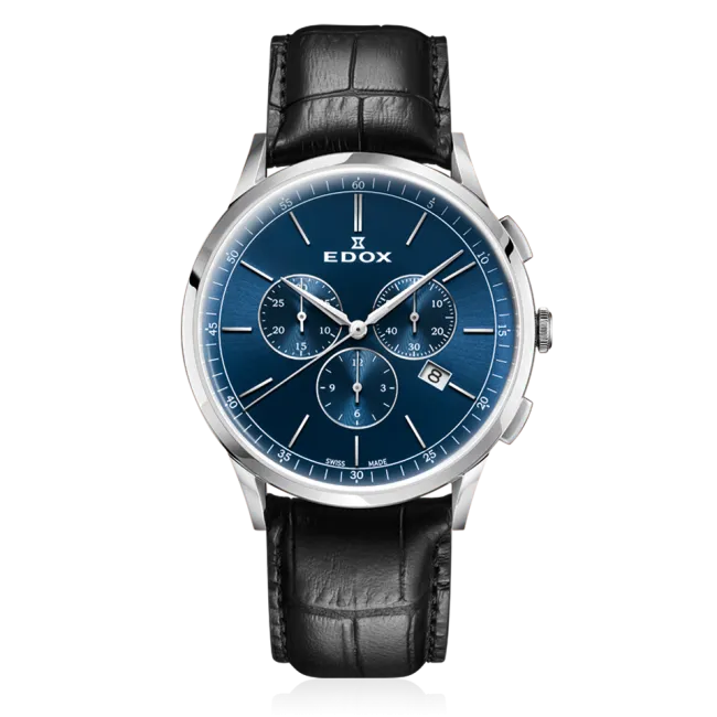 Edox Les Vauberts Chronograph Date kronograf