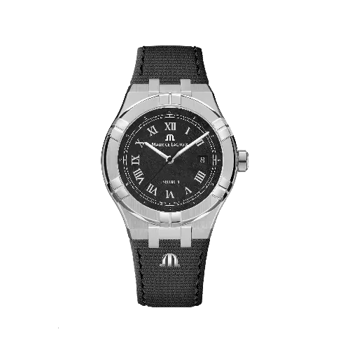 Label Noir Aikon Automatic 42MM klokke stål sort tekstilrem