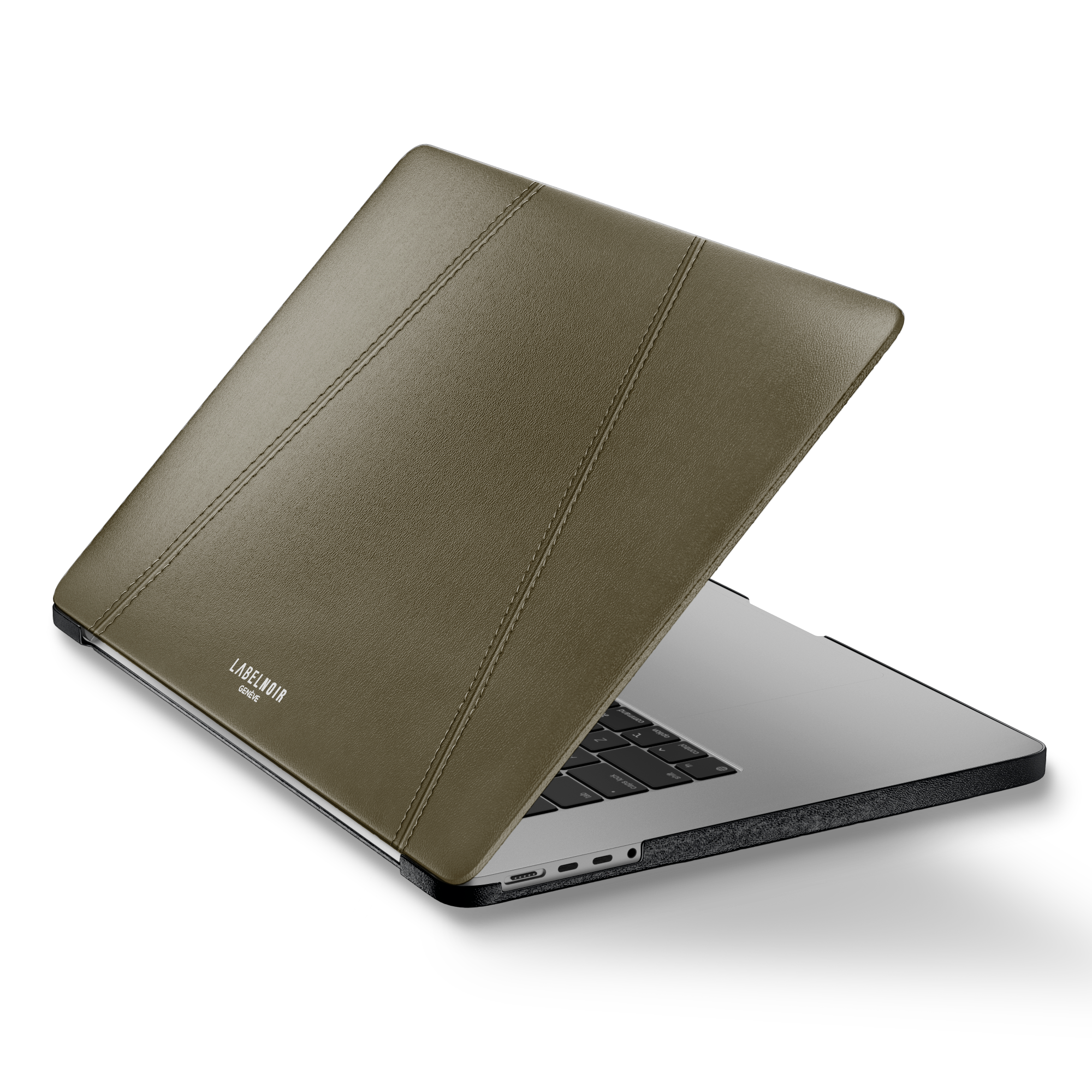 Label Noir Quilted MacBook Pro 13 deksel skinn svart