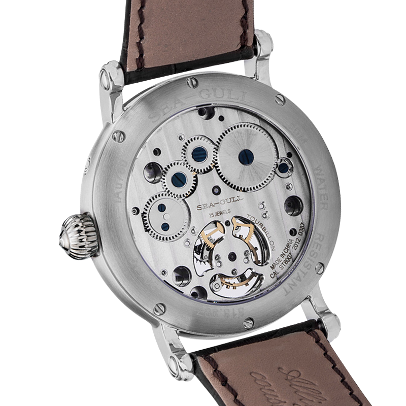 Sea-gull Artisan Heritage 818.907 herreklokke hvit 39 mm