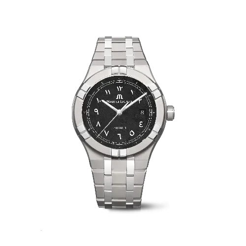 Label Noir Aikon Automatic 42MM klokke sort titan laser