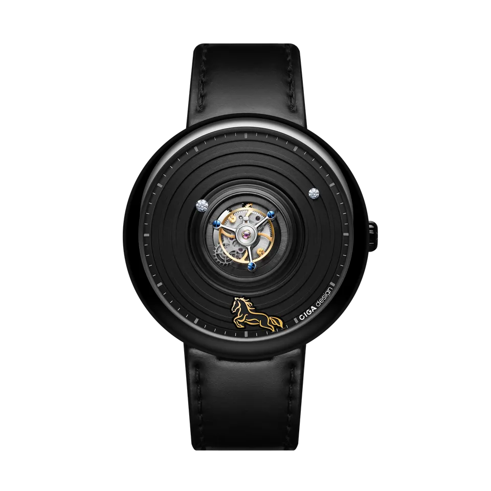 CIGA Design Zodiac Horse tourbillon klokke titan