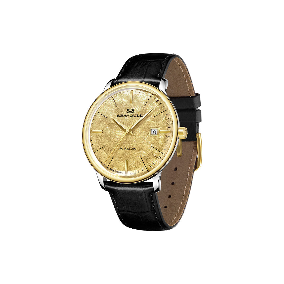 Sea-gull 219.82.1087G herreklokke gull tynn kalender