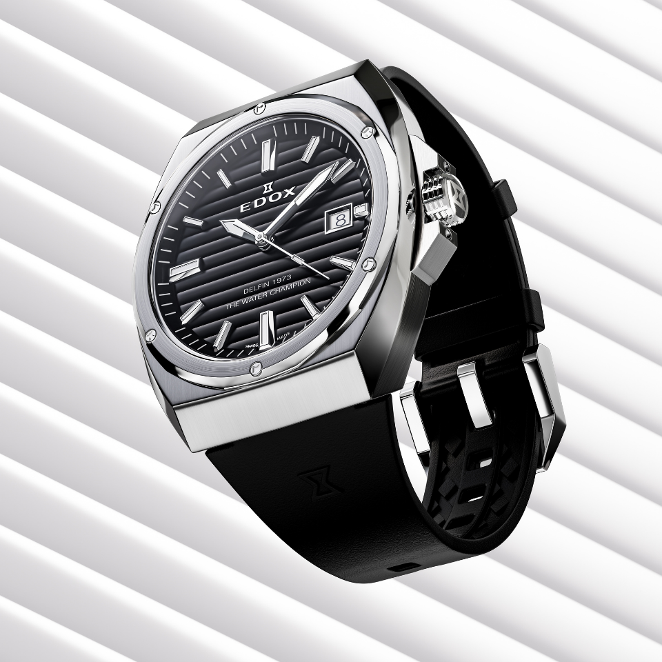 Edox 1973 Date herreklokke med dato