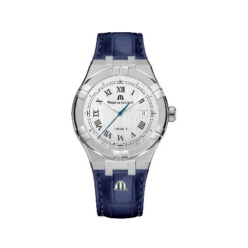 Label Noir Aikon Automatic 42MM herreklokke blå lærrem