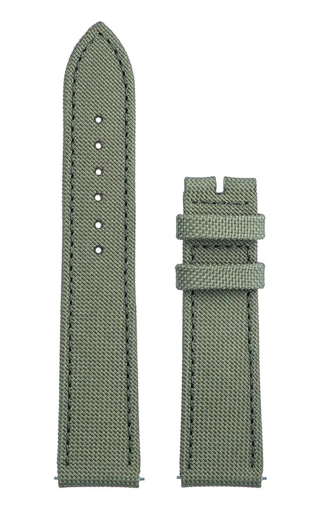 Speake-Marin Piccadilly Kaki rem resirkulert tekstil