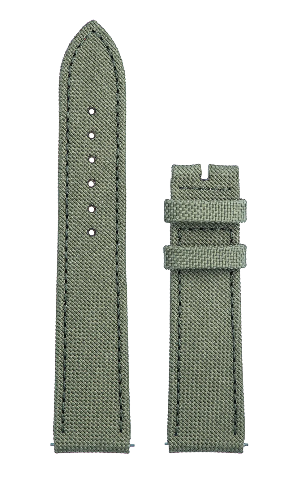 Speake-Marin Piccadilly Kaki rem resirkulert tekstil