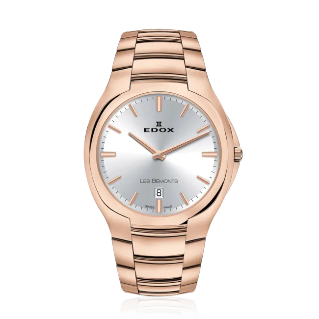 Edox Les Bémonts Ultra Slim Date herreklokke