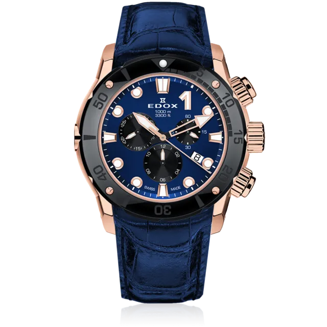 Edox CO-1 Chronograph herreklokke automatisk